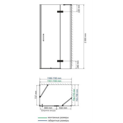 Душевой уголок WASSERKRAFT Aller 10H06RWHITE. Фото
