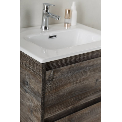 Тумба под раковину подвесная BELBAGNO KRAFT 39-500/390-2C-SO-PP Pino Pasadena. Фото