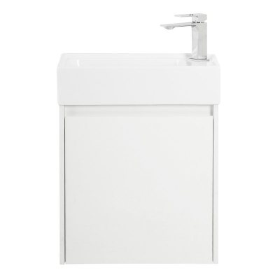 Тумба под раковину подвесная правосторонняя BELBAGNO KRAFT MINI-500/260-1A-SO-BO-R Bianco Opaco. Фото