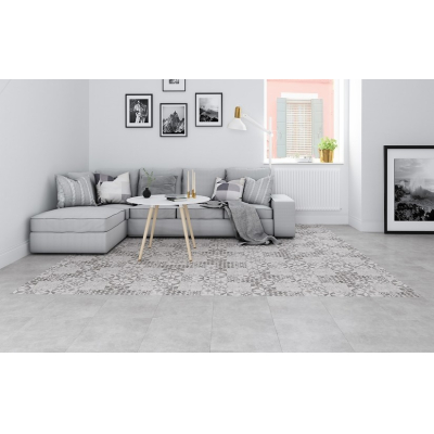 CERSANIT 16171 Керамический гранит Raven 420х420 серый пэчворк. Фото