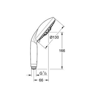 Ручной душ GROHE Rainshower 28764000. Фото