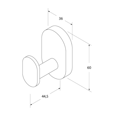 Крючок одинарный IDDIS Mirro Plus MRPSB10i41 для ванной комнаты. Фото