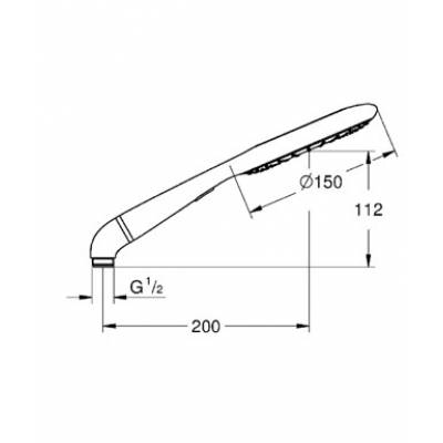 Ручной душ GROHE Rainshower Icon 27444001. Фото