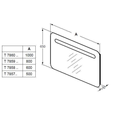 Зеркало IDEAL STANDARD Dea T7859BH. Фото