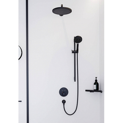 Верхний душ Hansgrohe Croma 280 1 режим 26220670, матовый черный. Фото