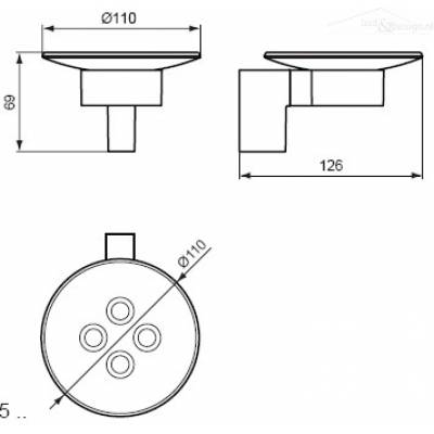 Мыльница с держателем IDEAL STANDARD Connect A9155AA для ванной комнаты. Фото