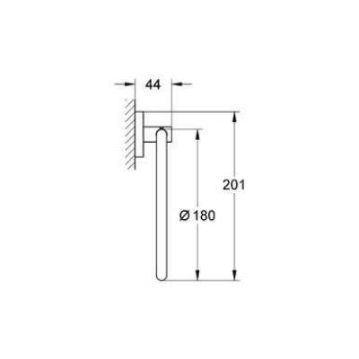 Полотенцедержатель GROHE Essentials 40365001 для ванной комнаты. Фото