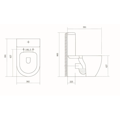 Унитаз напольный безободковый AQUATEK Оберон AQ1273S-00. Фото