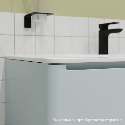 Тумба подвесная 100 см голубой Edifice IDDIS EDI10B0i95  подходит умыв. 0101000i28. Фото