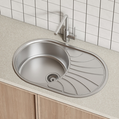 Мойка нерж. сталь шелк 770*480 Suno S IDDIS SUN77SDi77. Фото