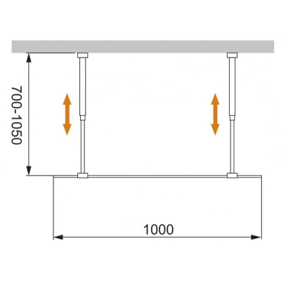 Душевая перегородка CEZARES Liberta LIBERTA-L-2-100-C-NERO