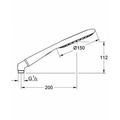 Ручной душ GROHE Rainshower Icon 27443000. Фото