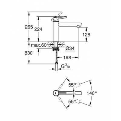 Смеситель для мойки GROHE Concetto New 31210001. Фото