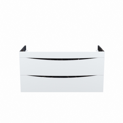 Тумба подвесная 100 см белая/черный мрамор Cloud IDDIS CLO10B0i95  подходит ум. 0131000i28. Фото