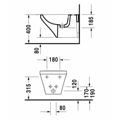 Биде подвесное DURAVIT DURASTYLE 2282150000. Фото