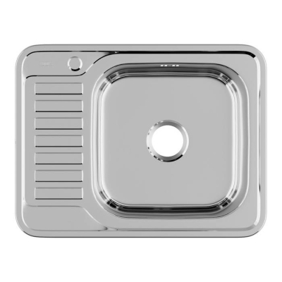 Мойка нержавеющая сталь полированная чаша справа 650*500 Basic IDDIS BAS65PRi77. Фото