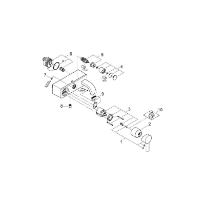 Смеситель для ванны GROHE Allure 32826000. Фото