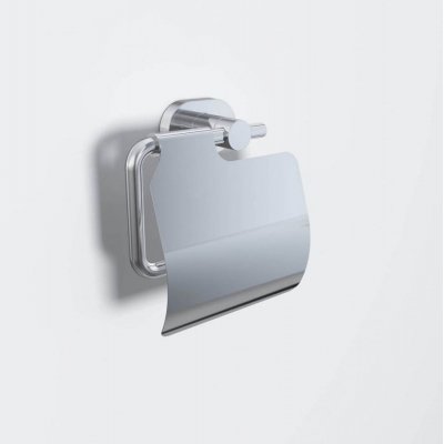 Держатель для туалетной бумаги с крышкой AM.PM Sense A74341400 для ванной комнаты. Фото