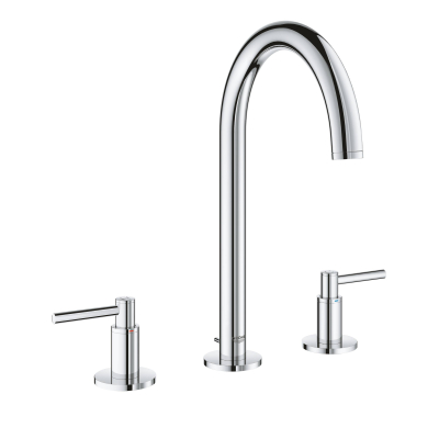 GROHE 20009003 Atrio New Смеситель двухвентильный для раковины на 3 отверстия, монтаж на бортик, размер M. Фото