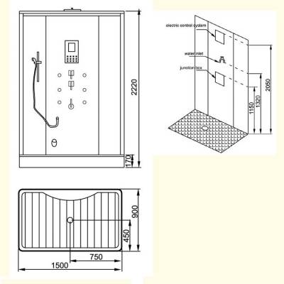 Душевая кабина EAGO DZ956F8. Фото