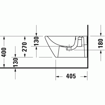 Биде подвесное DURAVIT D-Neo 2294150000. Фото