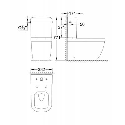 Бачок GROHE Euro Ceramic 39333000. Фото