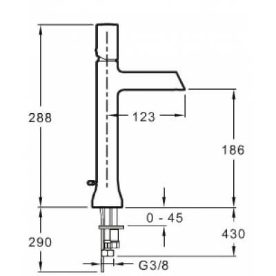 Смеситель для раковины JACOB DELAFON Toobi E8990-CP. Фото
