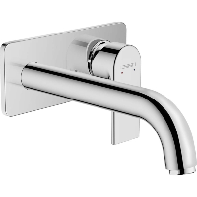 Смеситель для раковины настенный излив 204 см Hansgrohe Vernis Shape 71578000 хром. Фото