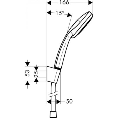 Душевой набор Hansgrohe Croma 100 Multi/Porter'C 27595000. Фото