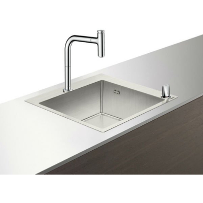 Кухонная мойка с встроенным смесителем Hansgrohe C71-F450-06 55x50 43201000. Фото