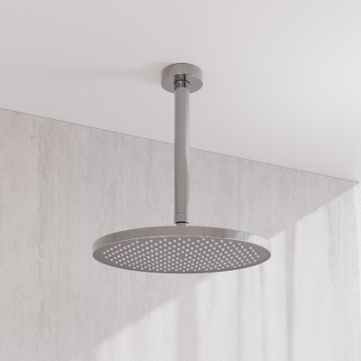 Кронштейн для верхнего душа в потолок круглый хром Optima Home IDDIS OPH20CRi61. Фото