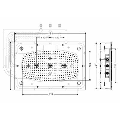 Верхний душ (тарелка) HANSGROHE Raidance Rainmaker 28417000. Фото