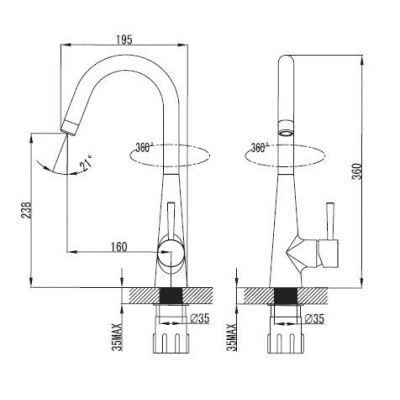 Смеситель для кухни IDDIS Arro ARRSB00i05. Фото