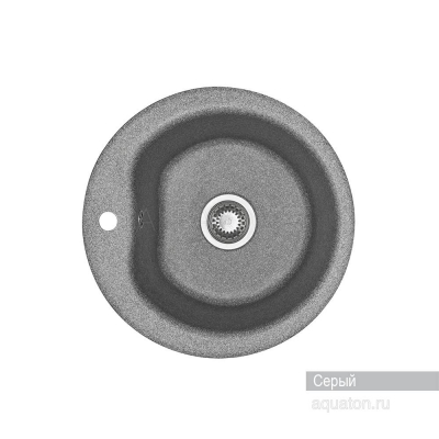 Мойка для кухни Акватон Мида круглая серая 1A712732MD230. Фото