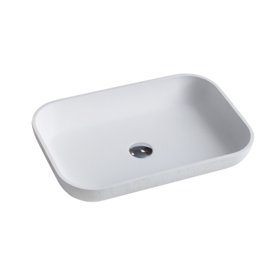 Раковина ACQUABELLA COLEZZIONI 58х38 LAVABO_ON-TOP_RECTANGLE_SLATE_BLANCO. Фото