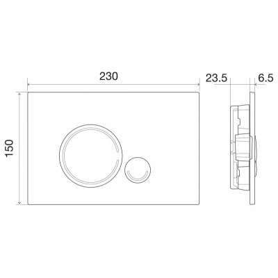 Кнопка смыва BelBagno SFERA хром глянцевый BB015-SR-CHROME. Фото