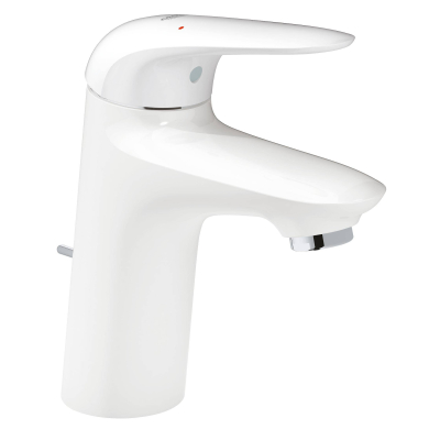 Eurostyle 2015 Solid Смеситель для раковины со сливным гарнитуром, S-Size, с GROHE 23709LS3 SilkMove® ES с энергосберегающей функцией (подача холодной воды при центральном положении рычага). Фото