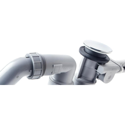 Слив-перелив Hansgrohe Flexaplus для ванны 58143000, хром. Фото