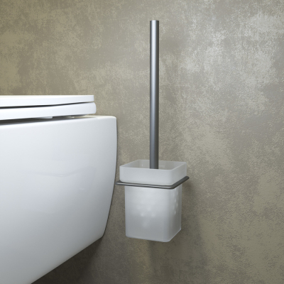 Ерш матовое стекло сплав металлов Slide графит IDDIS SLIGMG0i47 для ванной комнаты. Фото