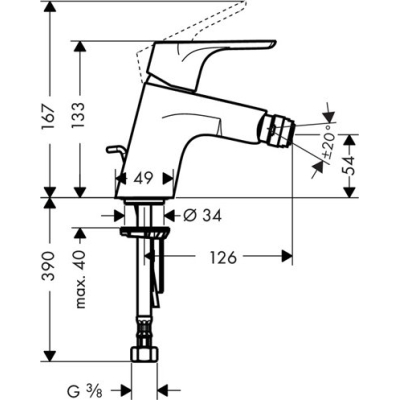 Смеситель для биде Hansgrohe Focus E2 31920000. Фото