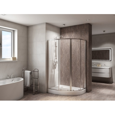 Душевой угол BELBAGNO DUE-RH-2-100/80-C-Cr. Фото