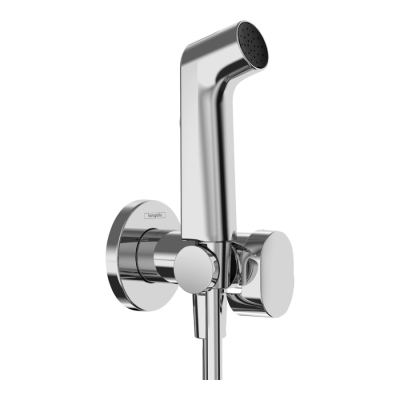 Гигиенический душ Hansgrohe S 1 jet EcoSmart+ со смесителем (внешняя часть) хром 29232000. Фото