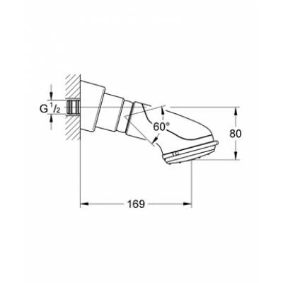 Верхний душ GROHE Relexa Plus Dual 28189000. Фото