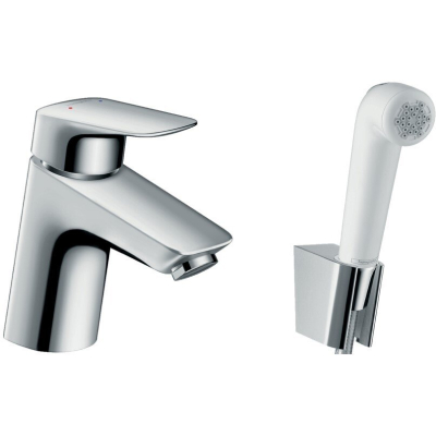 Смеситель для раковины с гигиеническим душем Hansgrohe Logis 71290000. Фото