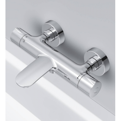 Смеситель для ванны и душа с термостатом AM.PM Like F8050000. Фото