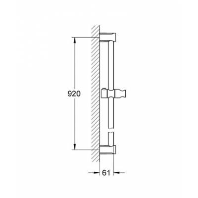 Душевая штанга GROHE Tempesta Cosmo 27522000. Фото