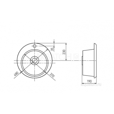 Мойка для кухни Акватон Иверия круглая терракотовая 1A711032IV270. Фото