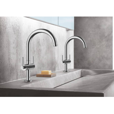 GROHE 21022003 Atrio New Смеситель двухвентильный для раковины на 1 отверстие, рукоятки-рычаги, размер L. Фото