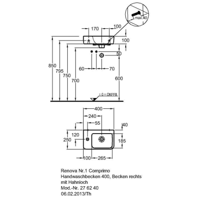 Тумба под раковину KERAMAG Renova NR.1 Comprimo 862041000. Фото
