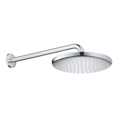 GROHE Верхний душ Grohe Tempesta 250 + Душевой кронштейн 380 мм, хром 26668000. Фото